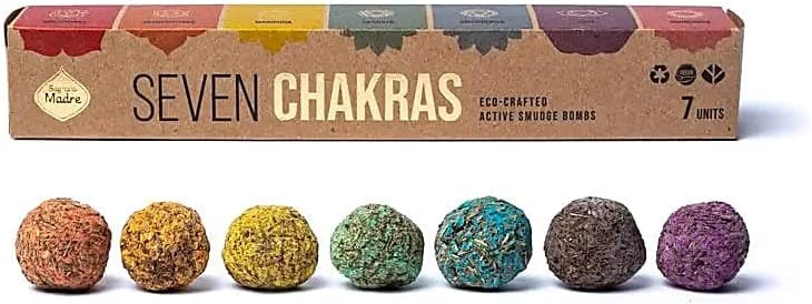 Rituale di Riequilibro dei 7 Chakra - Bombita siete chakras Smudge - Incenso di erbe fatto a mano in Argentina - Sagrada Madre