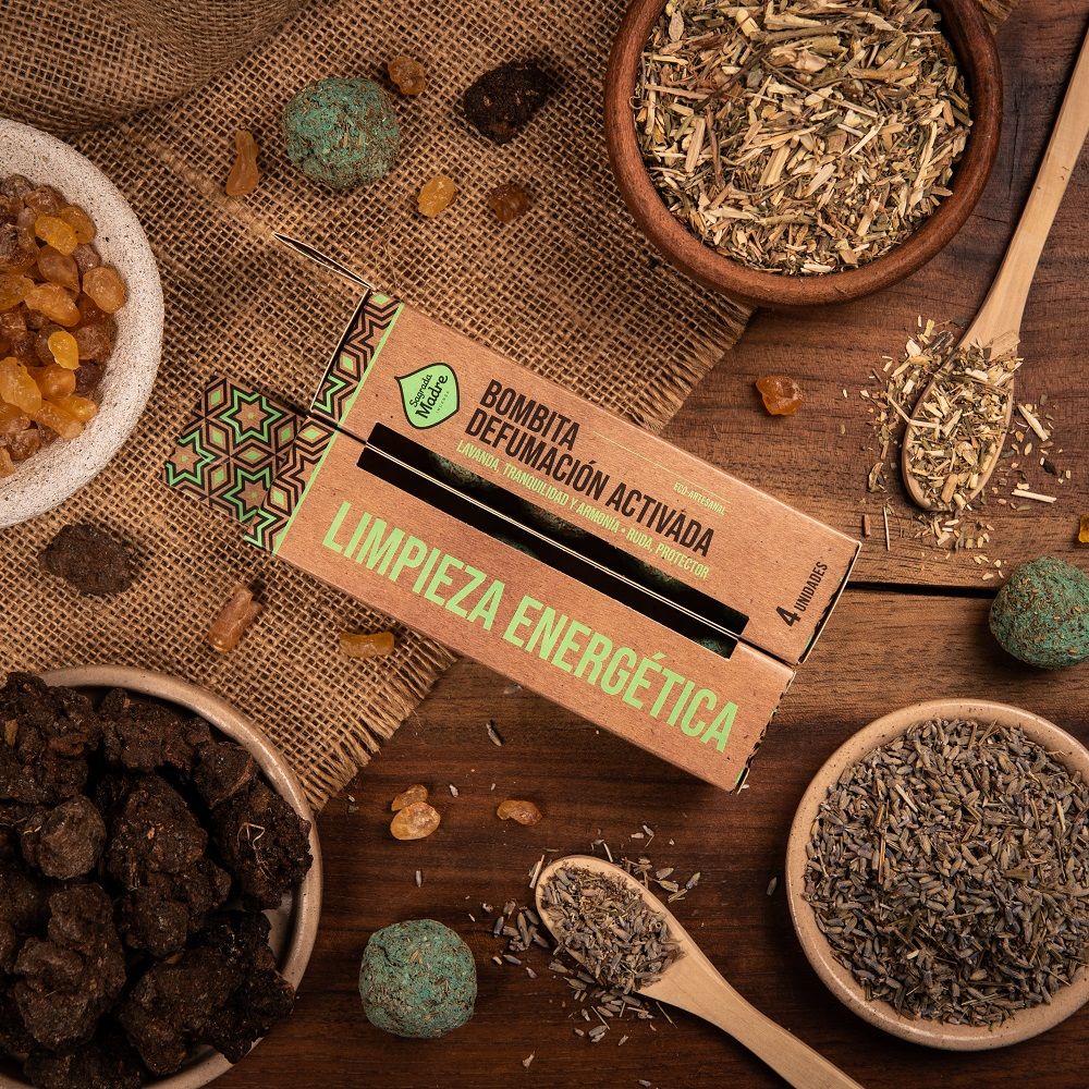 *Pulizia Energetica* 4 Bombitas Smudge 100% Biologiche alle Erbe Naturali - Sagrada Madre