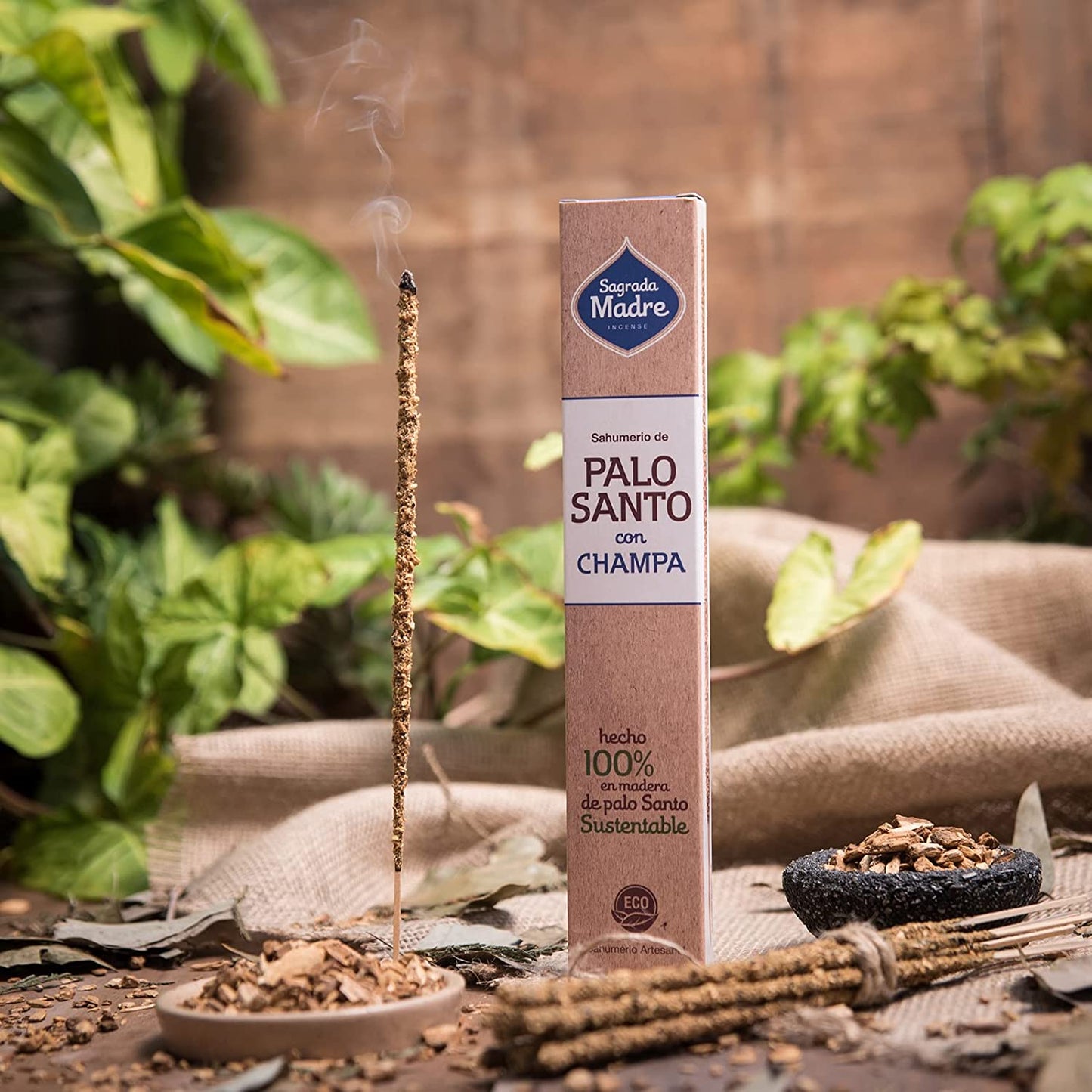 *Palo Santo con Champa* Incenso Naturale 100% Sostenibile ed Ecologico Sagrada Madre