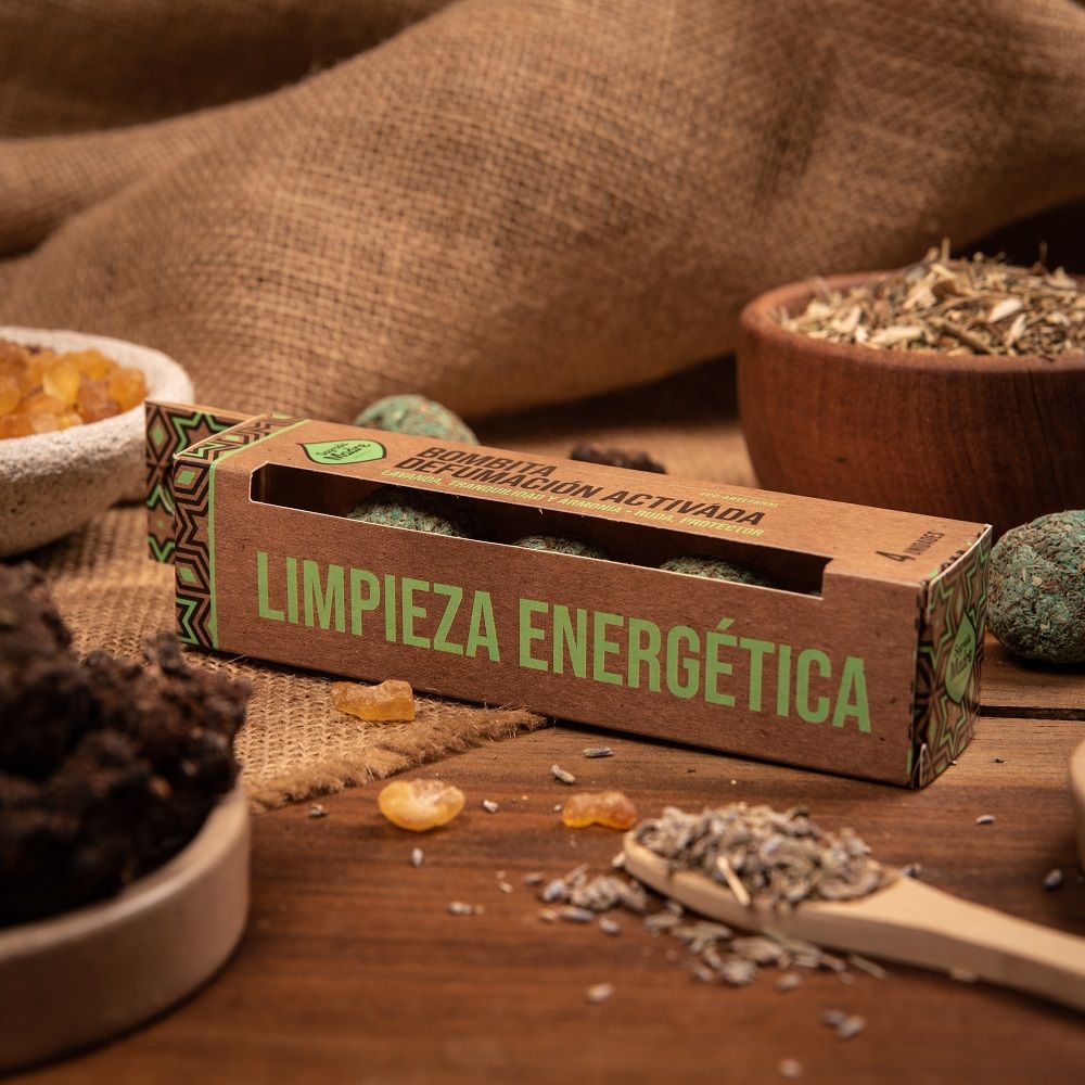 *Pulizia Energetica* 4 Bombitas Smudge 100% Biologiche alle Erbe Naturali - Sagrada Madre