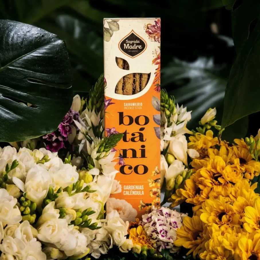 *Gardenia e Calendula* Incenso Botanico fatto a mano a Base di Frutta - Naturale ed Ecologico al 100% Sagrada Madre
