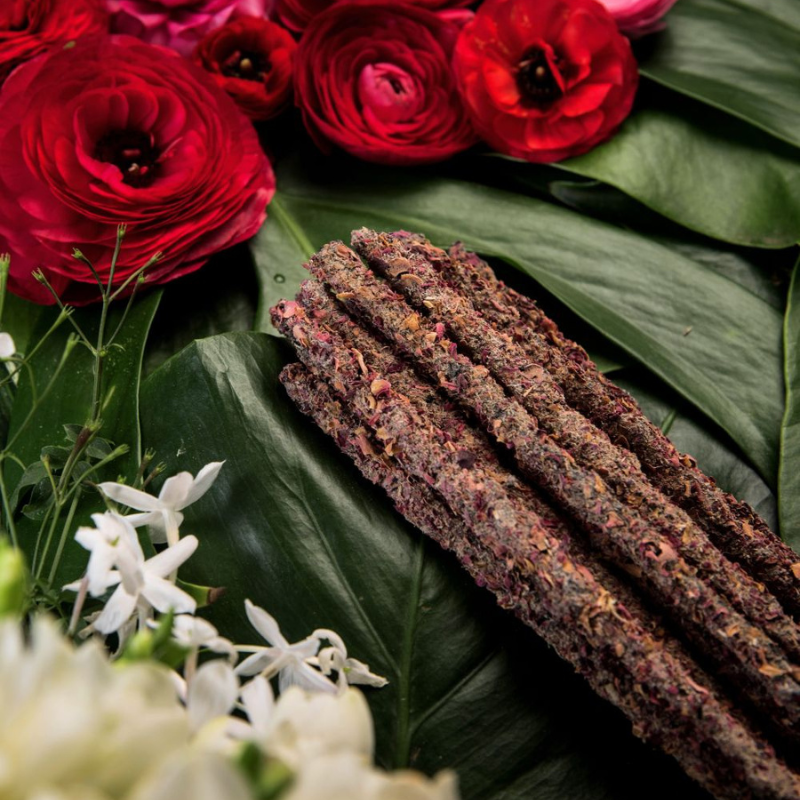 *Gelsomino e Rosa* Incenso Botanico fatto a mano a Base di Frutta - Naturale ed Ecologico al 100% Sagrada Madre