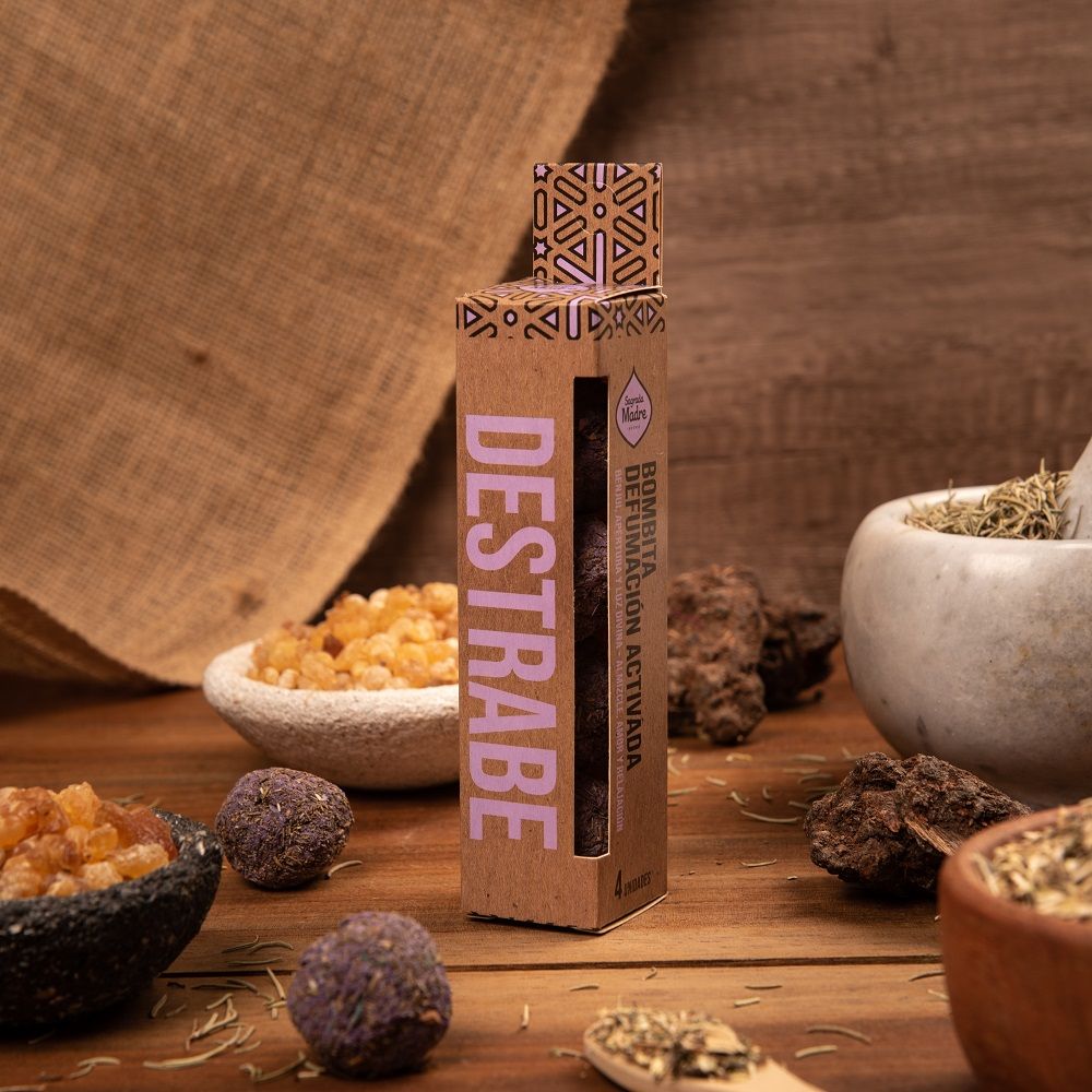 *Sbloccarsi* 4 Bombitas Smudge 100% Biologiche alle Erbe Naturali - Sagrada Madre
