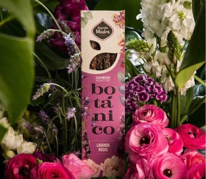*Lavanda e Rosa* Incenso Botanico fatto a mano a Base di Frutta - Naturale ed Ecologico al 100% Sagrada Madre