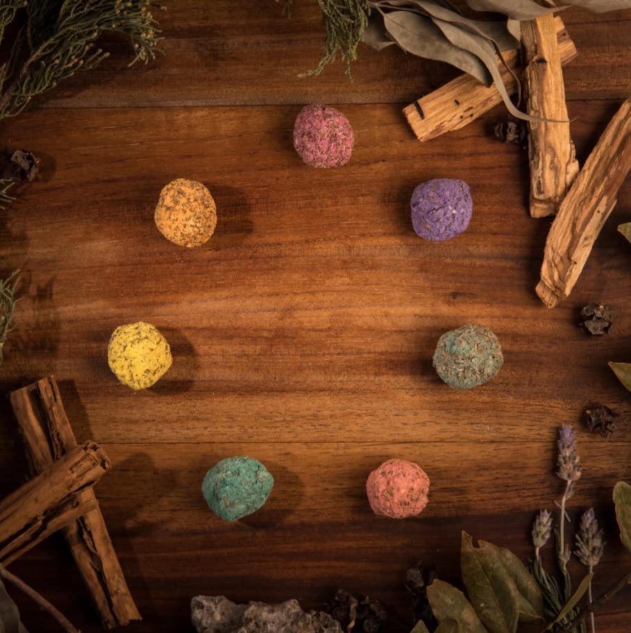 Rituale di Riequilibro dei 7 Chakra - Bombita siete chakras Smudge - Incenso di erbe fatto a mano in Argentina - Sagrada Madre