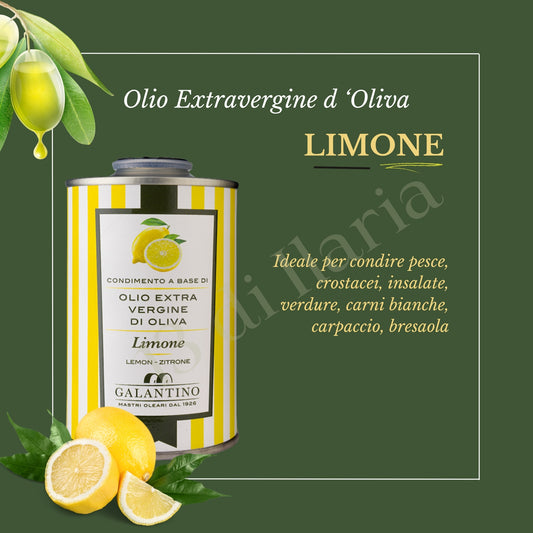 Olio al Limone 100% Naturale 250 ml | EVO artigianale italiano, aroma fresco e vivace per insalate, pesce e piatti mediterranei