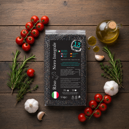 Riso Nero Integrale Italiano 1 kg | Gusto Intenso e Ricco di Fibre