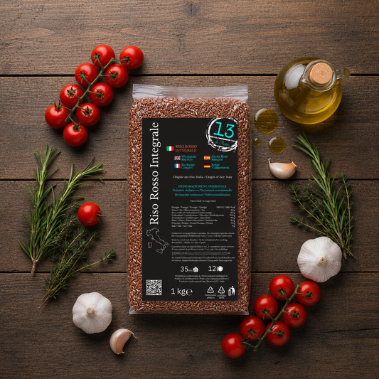Riso Rosso Integrale Italiano 1 kg | Fonte di Fibre e Benessere Naturale