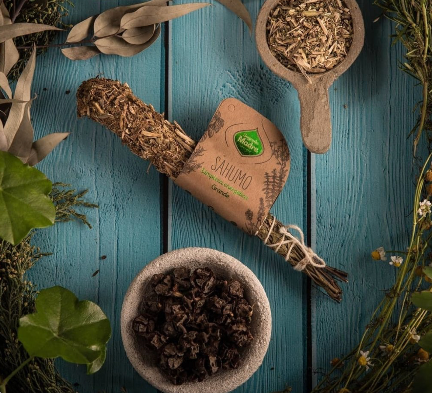 *Sahúmo Pulizia Energetica (Grande)* Smudge Sahumo - Fascio di Erbe Naturali, Fatti a mano in Argentina - Sagrade Madre