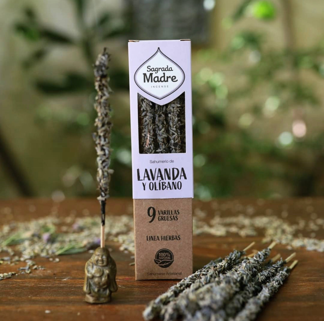 (Lavanda e Olibano) Incenso Naturale di Erbe Selezionate Ecologico al 100% fatti a mano in Argentina - Sagrada Madre