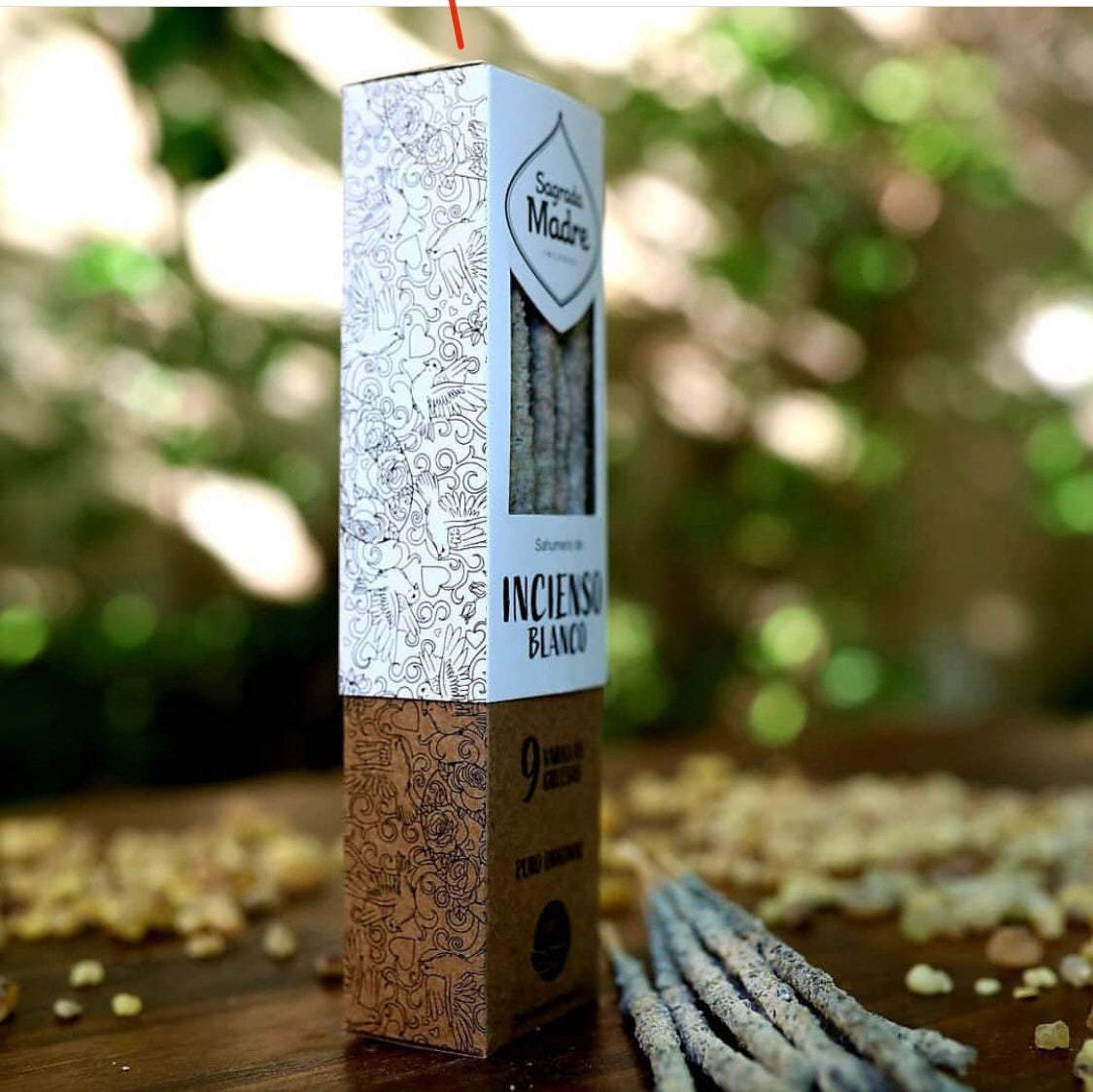 (Olibano Bianco) Incenso Naturale di Erbe Selezionate Ecologico al 100% fatti a mano in Argentina - Sagrada Madre