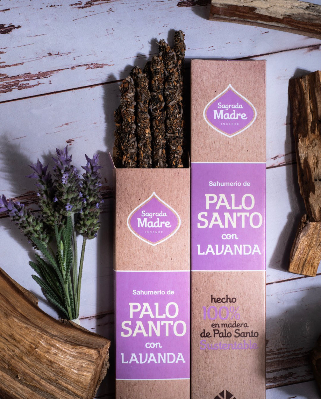 *Palo Santo con Lavanda* Incenso Naturale 100% Sostenibile ed Ecologico Sagrada Madre