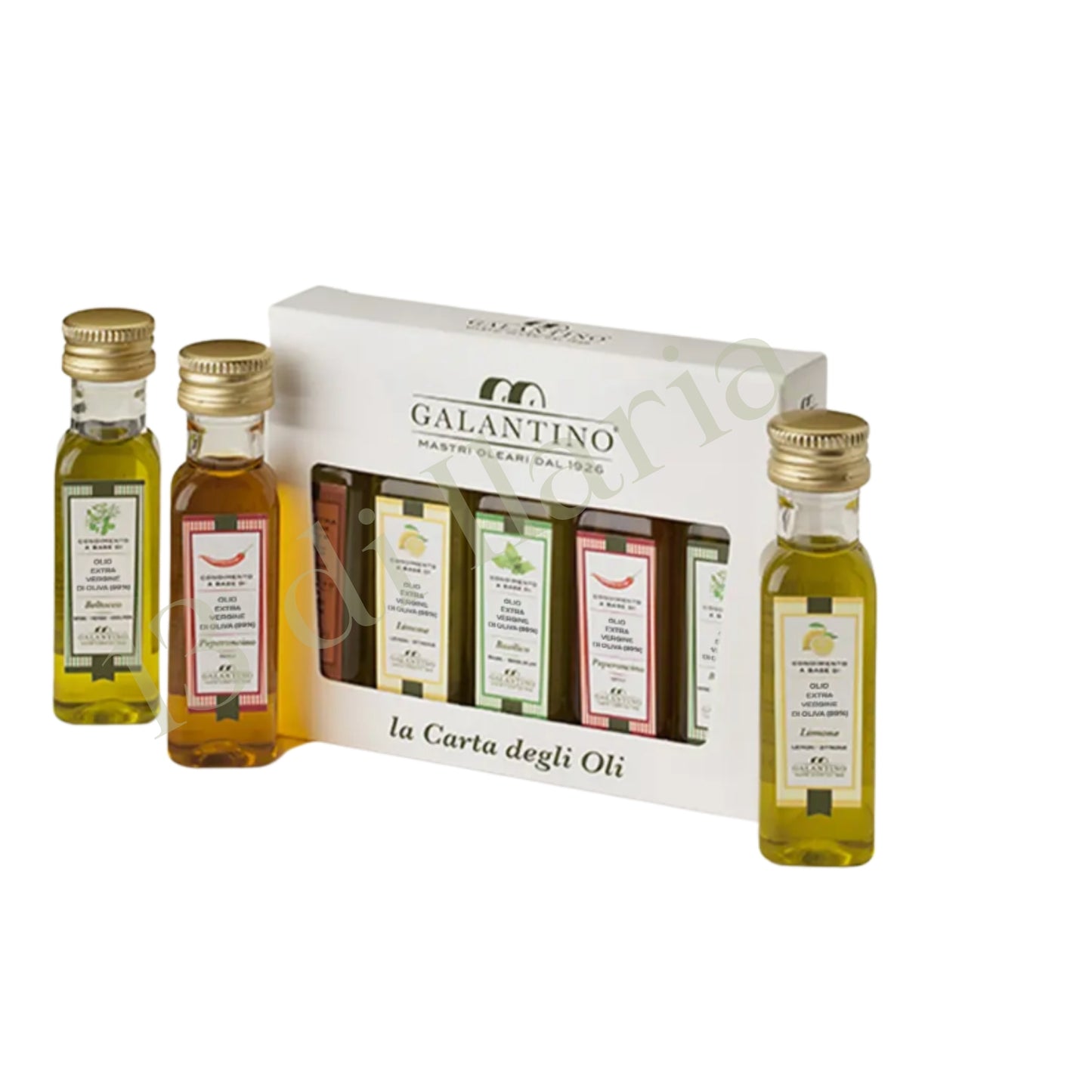 mignon Set 5 Oli EVO Aromatizzati 100ml | Peperoncino, Basilico, Limone, Affiorato, Beltocco | Olio Extravergine di Oliva Pugliese (Copia)