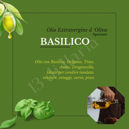 mignon Set 5 Oli EVO Aromatizzati 100ml | Peperoncino, Basilico, Limone, Affiorato, Beltocco | Olio Extravergine di Oliva Pugliese (Copia)