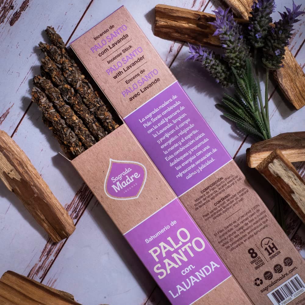 *Palo Santo con Lavanda* Incenso Naturale 100% Sostenibile ed Ecologico Sagrada Madre