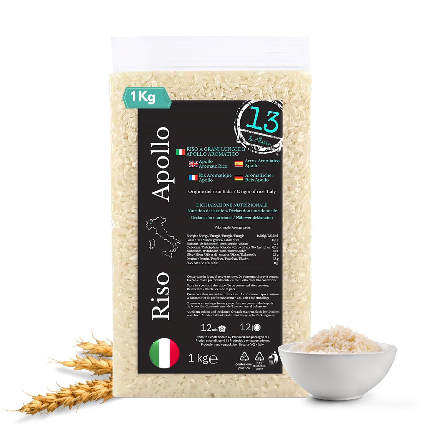 Riso Apollo Italiano 1 kg | L’Alternativa Made in Italy a Basmati e Jasmine