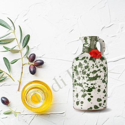 Olio Extra Vergine Fruttato Medio Intenso in Orcio di Ceramica da 250 ml, 100% naturale e artigianale italiano