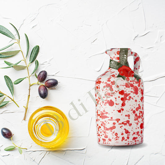 Olio Extra Vergine Fruttato Medio Intenso in Orcio di Ceramica da 250 ml, 100% naturale e artigianale italiano