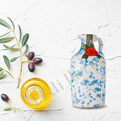 Olio Extra Vergine Fruttato Medio Intenso in Orcio di Ceramica da 250 ml, 100% naturale e artigianale italiano