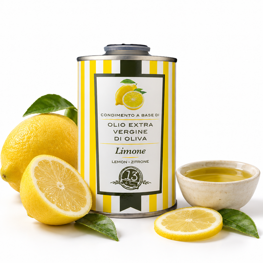 100% Natural Lemon Oil 250 ml | Artisanal Italian EVO oil, fresh and lively aroma for salads, fish and Mediterranean dishes