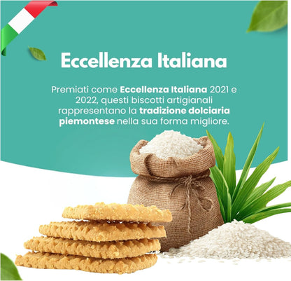 Biscotti al Riso 150 g | Frolla Artigianale con Farina di Riso di Vercelli
