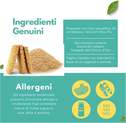 Biscotti al Riso 150 g | Frolla Artigianale con Farina di Riso di Vercelli