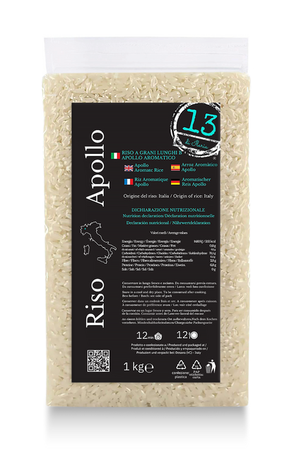 Riso Apollo Italiano 1 kg | L’Alternativa Made in Italy a Basmati e Jasmine