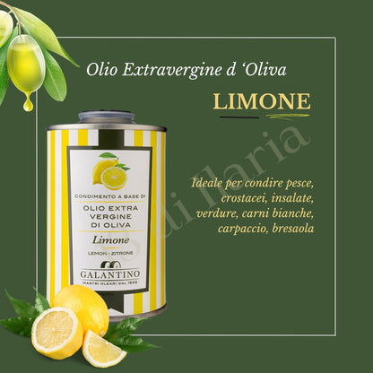 Olio al Limone 100% Naturale 250 ml | EVO artigianale italiano, aroma fresco e vivace per insalate, pesce e piatti mediterranei