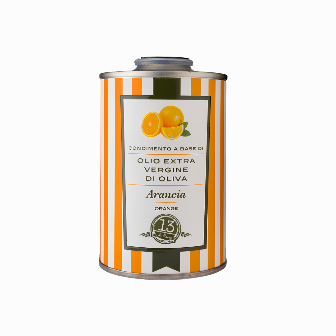 Huile d'orange 100% naturelle 250ml – Huile d'olive extra vierge artisanale italienne, saveur d'agrumes pour salades, poissons et desserts