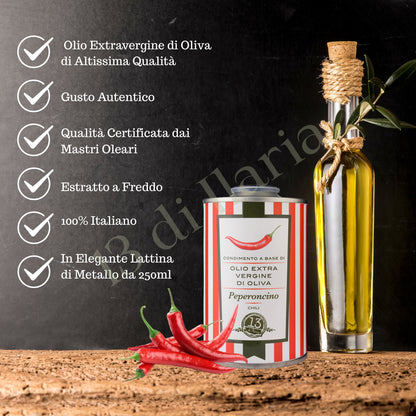 Olio EVO al Peperoncino 250ml | Condimento Piccante Italiano