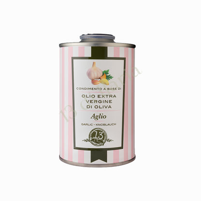 Olio all’Aglio 100% Naturale 250 ml | EVO artigianale italiano, aroma deciso e saporito per pasta, carne e verdure grigliate