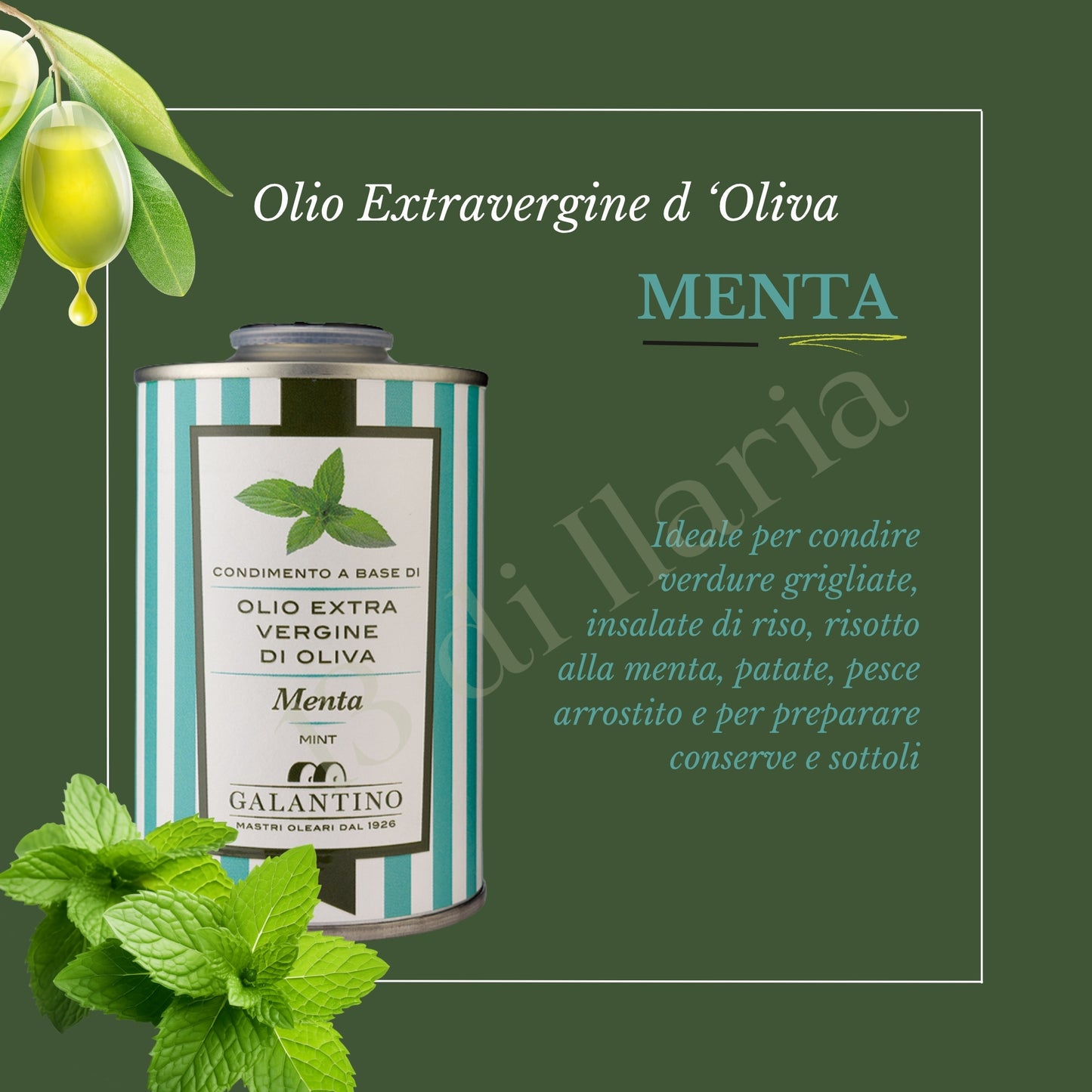 3 Lattine Olio Extra Vergine Leggero 250 ml | Limone & Menta, EVO artigianale italiano 100% Naturale