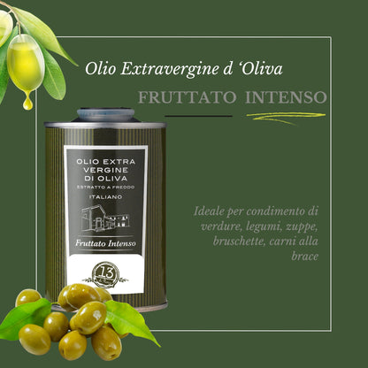 3 Cans of Light Extra Virgin Olive Oil 250 ml | Lemon &amp; Mint, 100% Natural Italian Artisan EVO