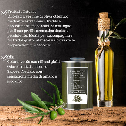 3 Cans of Light Extra Virgin Olive Oil 250 ml | Lemon &amp; Mint, 100% Natural Italian Artisan EVO