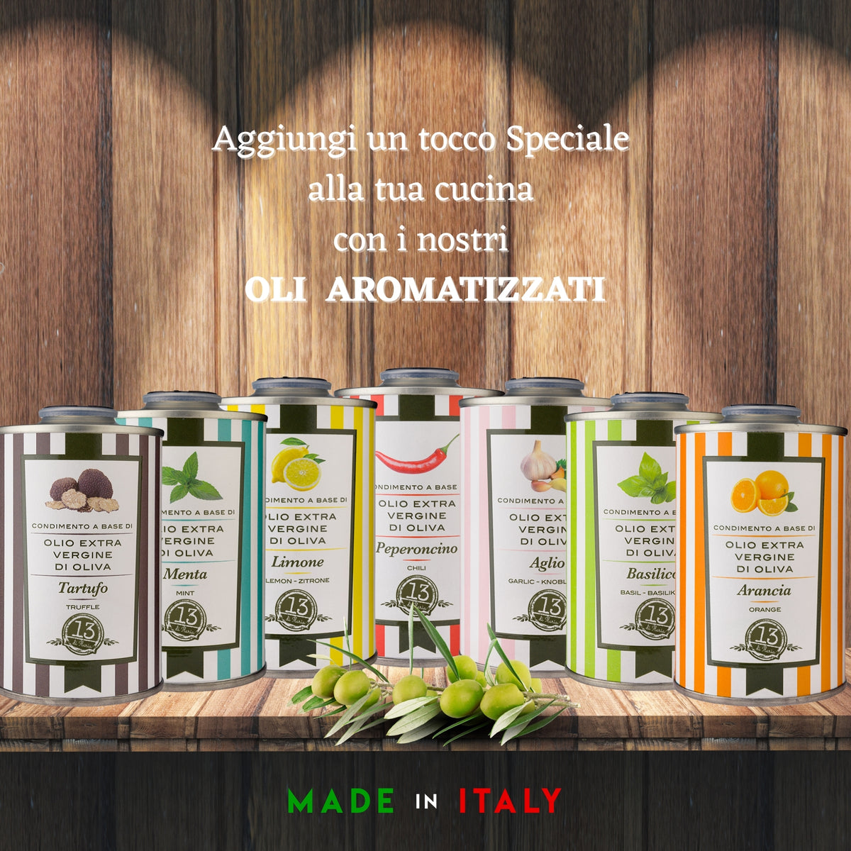3 Cans of Light Extra Virgin Olive Oil 250 ml | Lemon &amp; Mint, 100% Natural Italian Artisan EVO