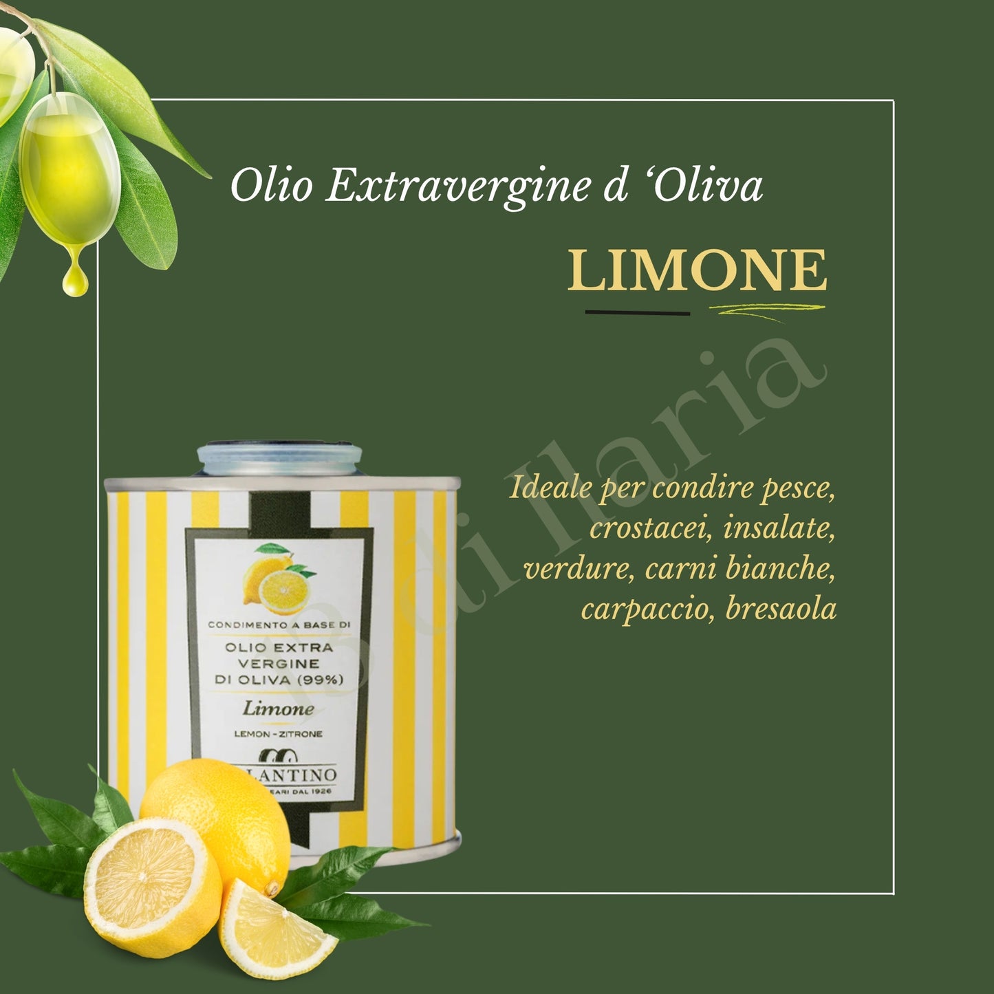 4 Lattine Olio Extra Vergine Aromatizzato 100 ml | Aglio, Limone, Basilico & Peperoncino, EVO Artigianale Italiano