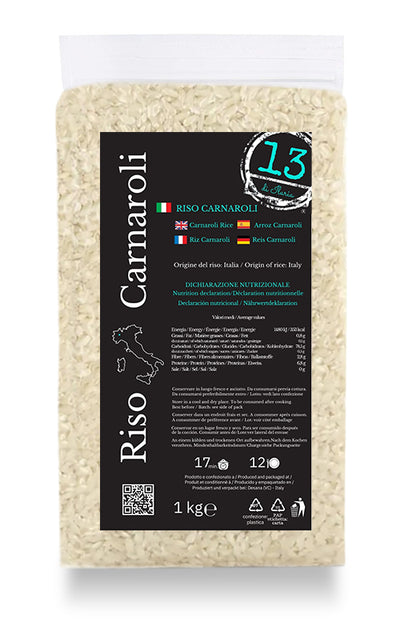 Riso Carnaroli Italiano 1 kg | Il Riso dei Grandi Chef per Risotti Perfetti
