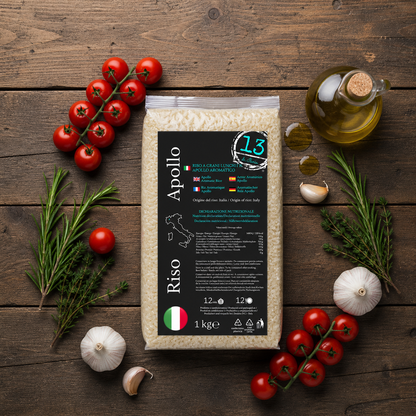 Riso Apollo Italiano 1 kg | Aromatico e Leggero | Alternativa al Basmati