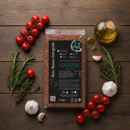Riso Rosso Integrale Italiano 1 kg | Fonte di Fibre e Benessere Naturale