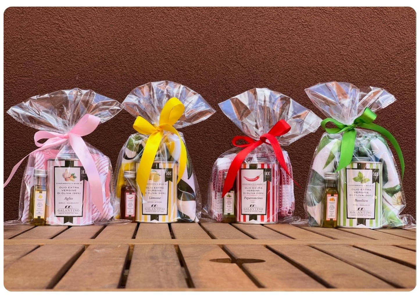 Olio Extravergine di Oliva 250ml Lattina + Bottiglietta 20ml Omaggio con Asciugamano | Idea Regalo Gourmet Made in Italy