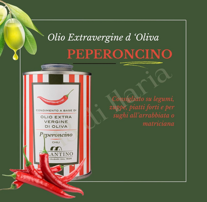 Olio Extravergine di Oliva 250ml Lattina + Bottiglietta 20ml Omaggio con Asciugamano | Idea Regalo Gourmet Made in Italy