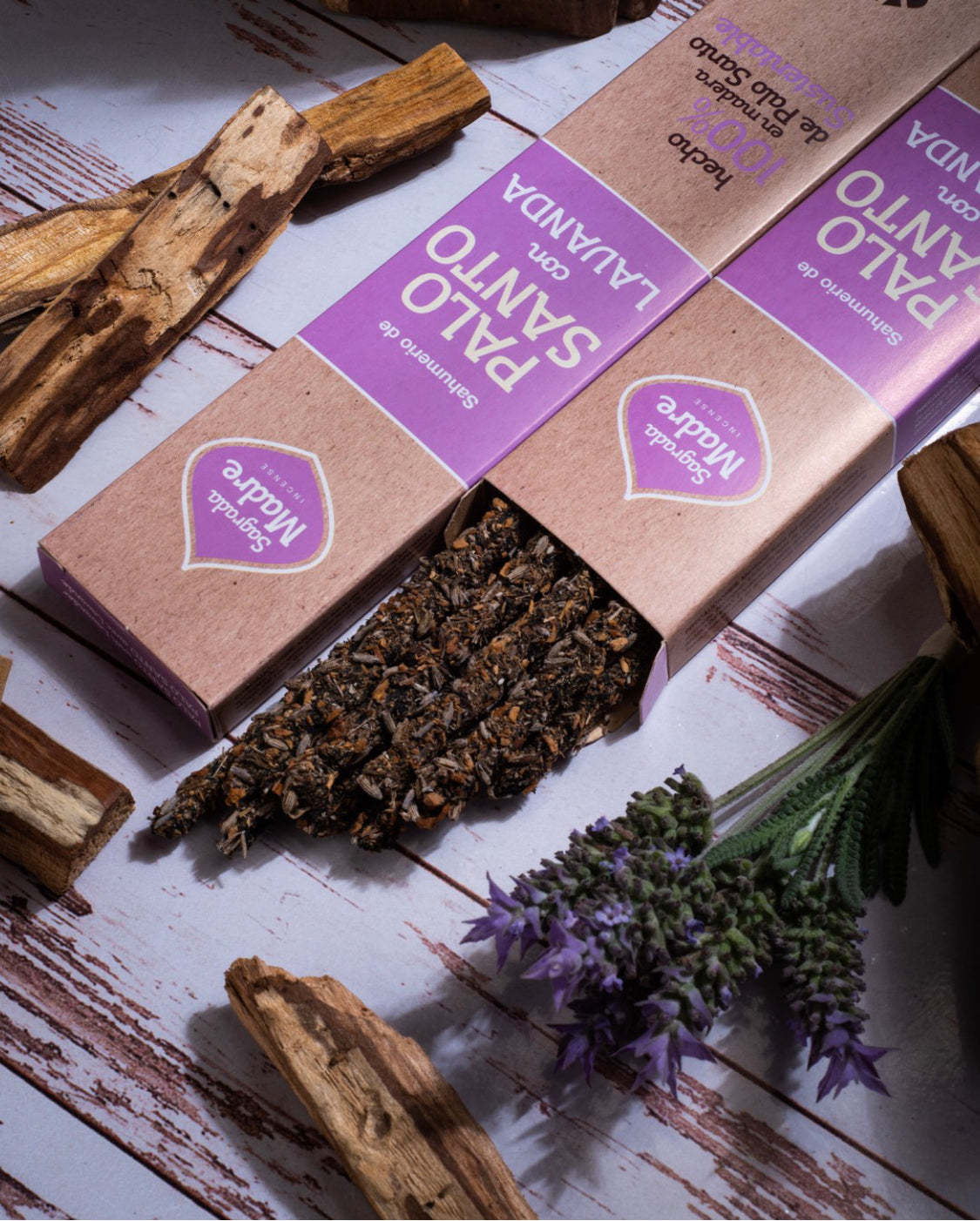 *Palo Santo con Lavanda* Incenso Naturale 100% Sostenibile ed Ecologico Sagrada Madre