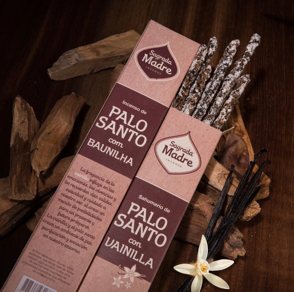 *Palo Santo con Vaniglia* Incenso Naturale 100% Sostenibile ed Ecologico Sagrada Madre