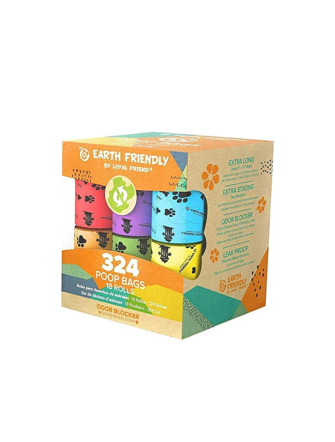 324 Sacchetti igienici per il cane, colorati e biodegradabili